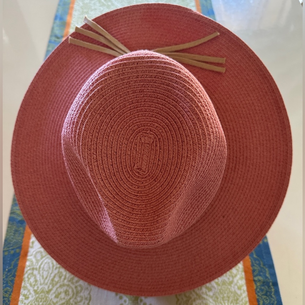 Stylish Pink Wide-Brim Hat